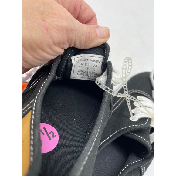 Levis Womens Black Canvas Lace-Up Sneakers Casual Shoes Size 5.5 - Picture 8 of 8